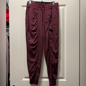 Lululemon Red Merlot Dance Studio Jogger